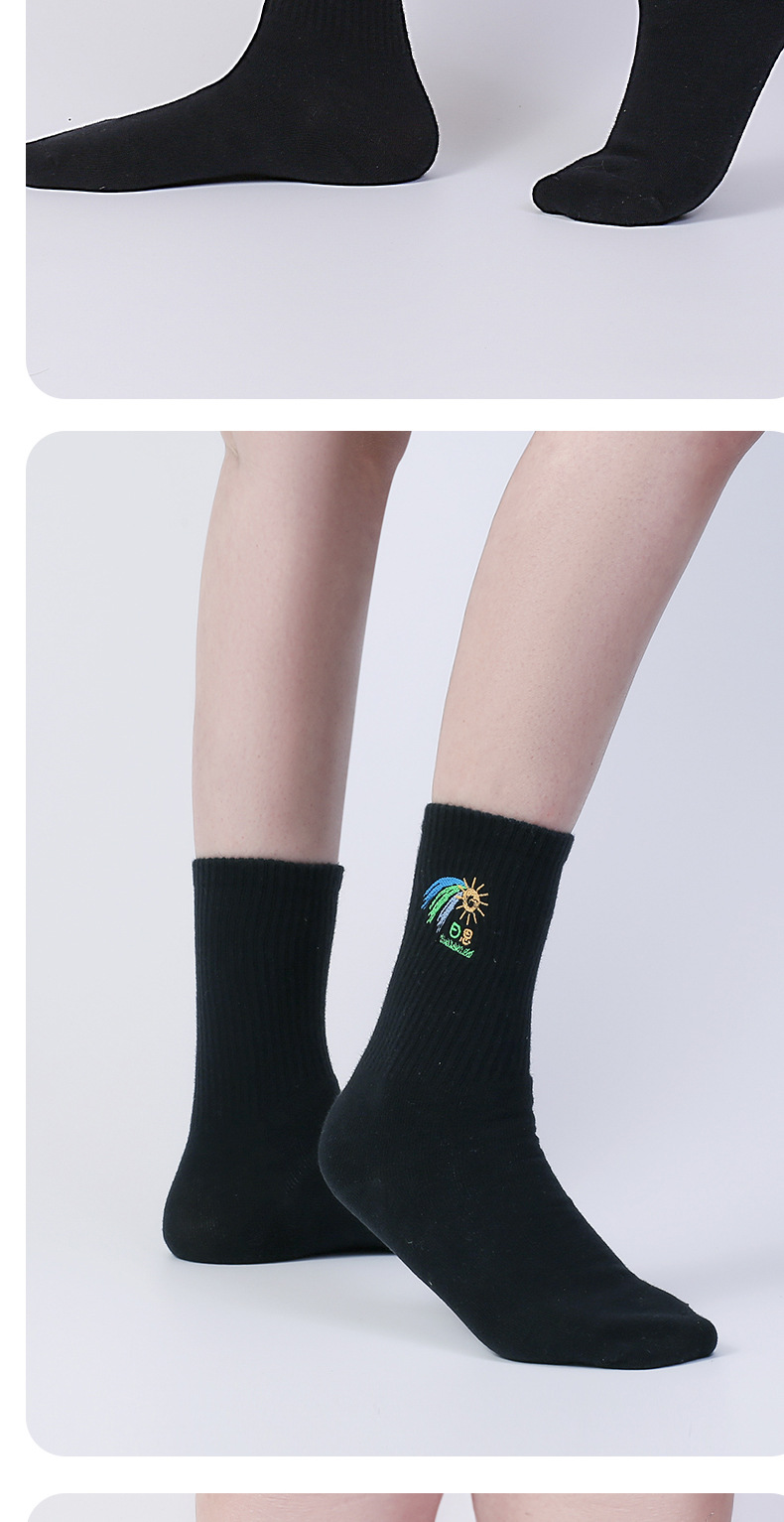 New high-end embroidered socks for spring and summer, deodorizing, comfortable, casual, trendy and fashionable, suitable for all seasons for both men and women pic 20