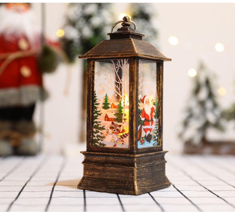 Ramadan Christmas lantern, antique kerosene flame, plastic brocade decoration, electronic candle stand, imported cross-border wholesale, street stall, Douyin bestseller, wedding guide, LED horse lantern, soft decoration props, fireplace RK9166 pic 17