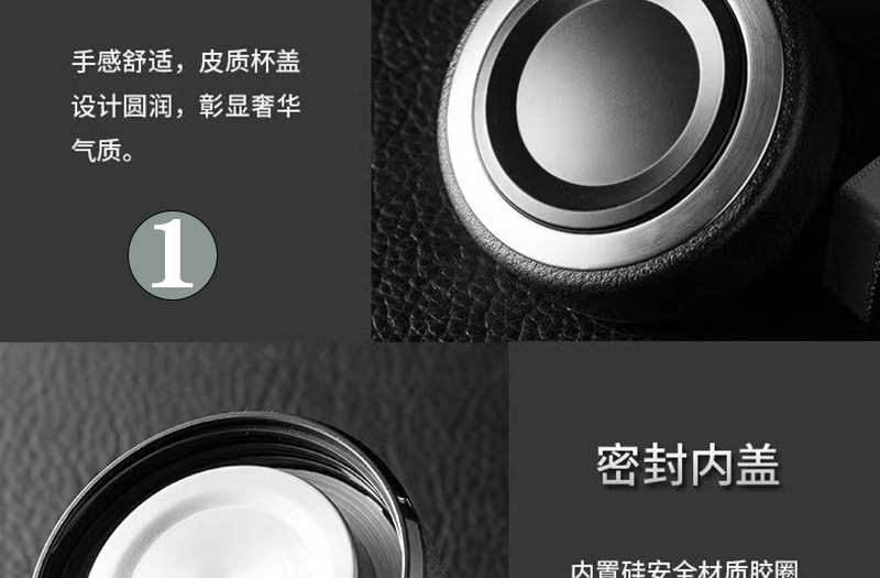 Thickened double-layer glass cups, large-capacity tea-water separation cups, business tea brewing cups, car-mounted goose egg cups, gift printed words pic 30