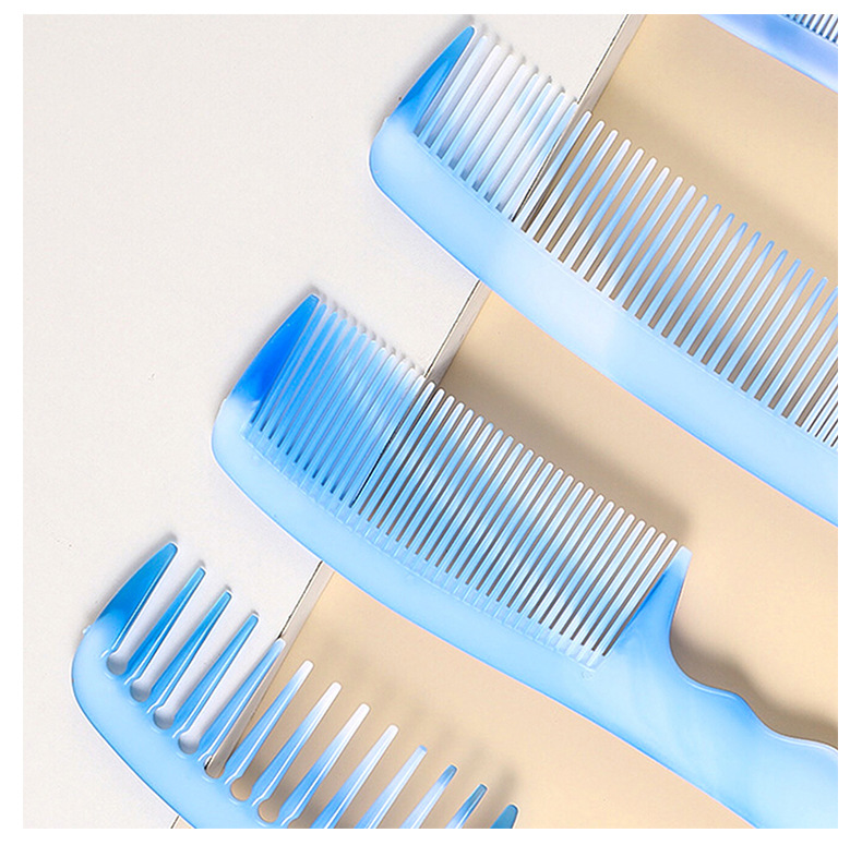 Wholesale of Korean-style ponytail home hair combs with girlish charm, blue hair straightening plastic hair combs for adults pic 16