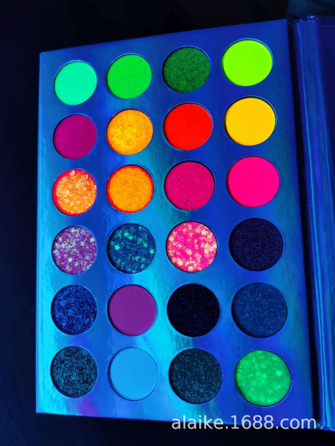 New 24-color eyeshadow in stock, luminous eyeshadow palette, pearlescent fluorescent eyeshadow without logo, one-piece consignment pic 8