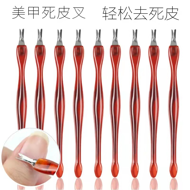 Nail art tools, nail care, trimming dead skin, removing dead skin, pushing, removing barbs, scrubbing dead skin, stainless steel dead skin spatula pic 1