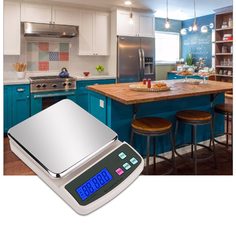 Cross-border high-precision food baking electronic scale, 1g stainless steel plate, household kitchen electronic scale, small platform scale pic 12