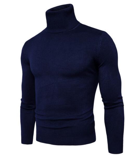 High-neck sweater for men, Korean-style slim-fit sweater, lapel woolen sweater for men, thick base knitted sweater for export pic 54
