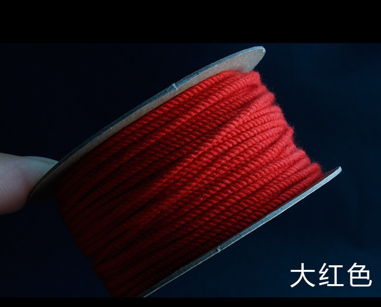 Hand-rolled cotton thread for cultural play, Tibetan-style hand-rolled cotton rope, passion seed, vajra Bodhi, cultural play cotton thread, tassel thread, colorful pic 46