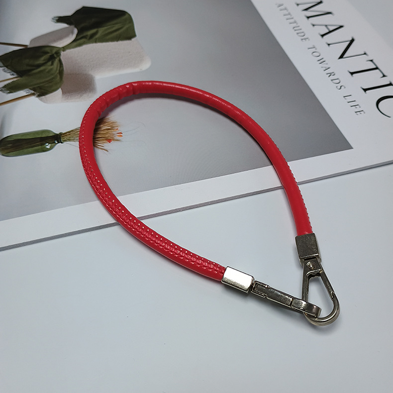 手机挂绳皮革手绳短款男女通用挂件手机链结实防丢水杯短款挂绳详情13