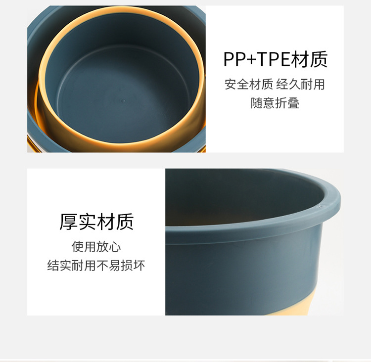 折叠水桶户外手提钓鱼桶大号车载旅行洗车桶家用便携加厚塑料桶01070详情18