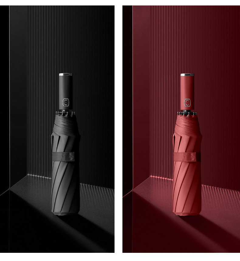 New fully automatic folding umbrella for men, large double, rice, suitable for both sunny and rainy weather, sunshade, sun protection and UV protection advertising umbrella pic 21