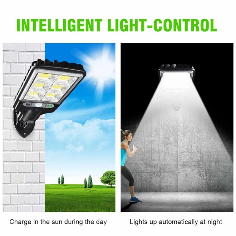 New cross-border outdoor solar street lamps, human-sensing garden light strips, remote control LED wall lamps, waterproof garden lamps pic 13