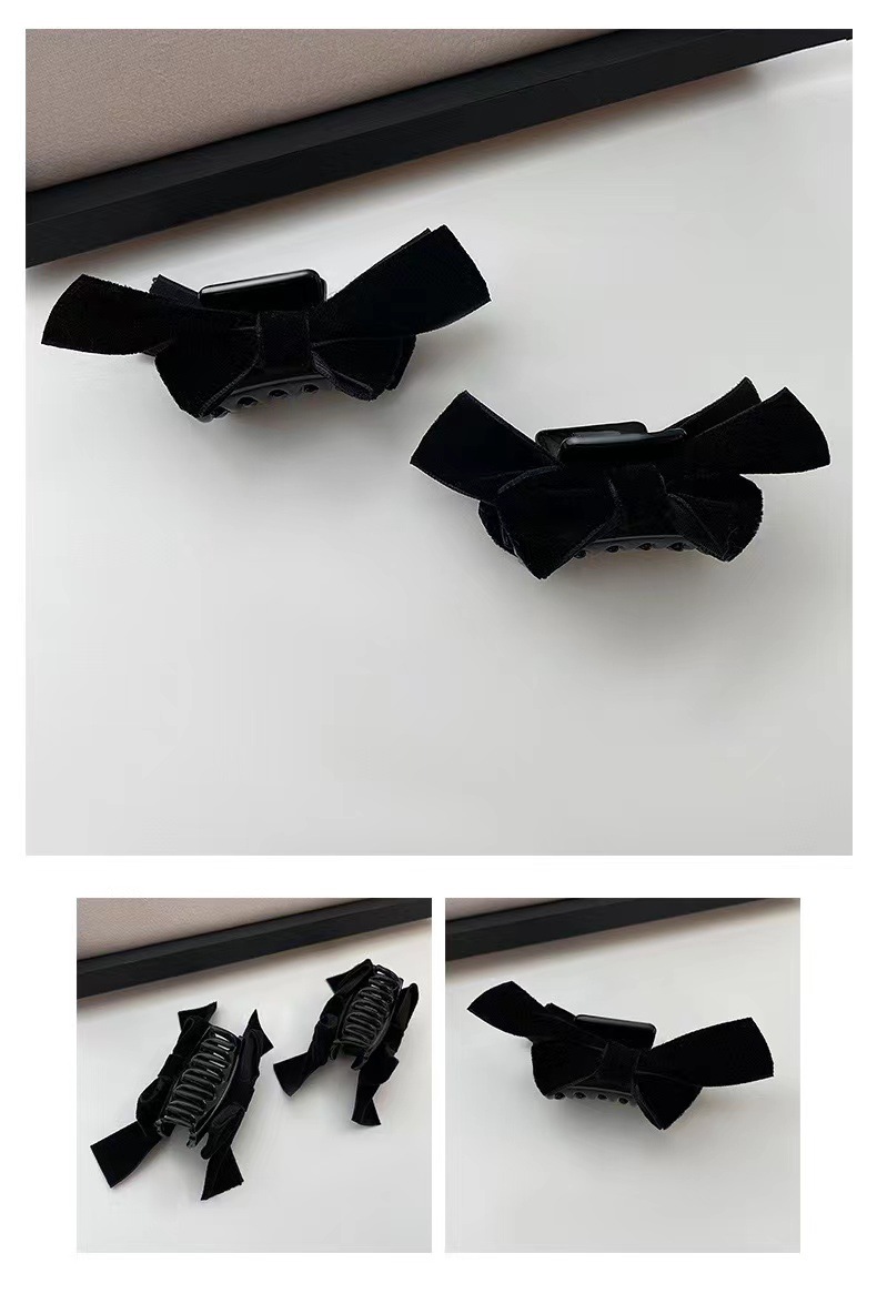 Princess hair clip, little Chanel hair clip, bow clip, headwear, bangs, broken hair clip, autumn and winter hair clip pic 18