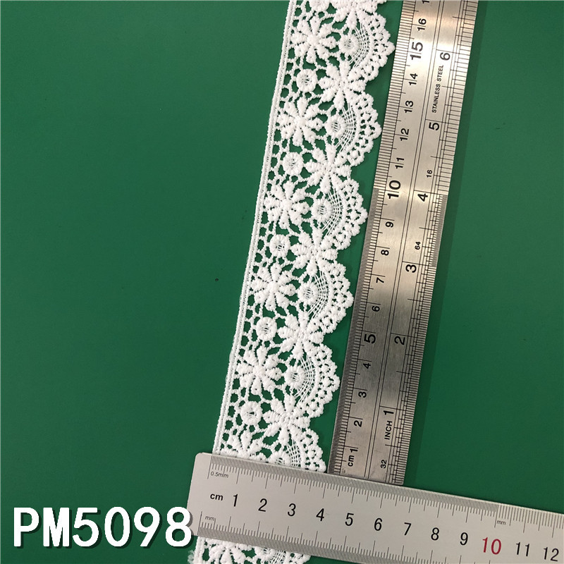 New Lolita embroidery water-soluble lace, milk silk single-sided small flower wave lace, lace with barcode pic 69