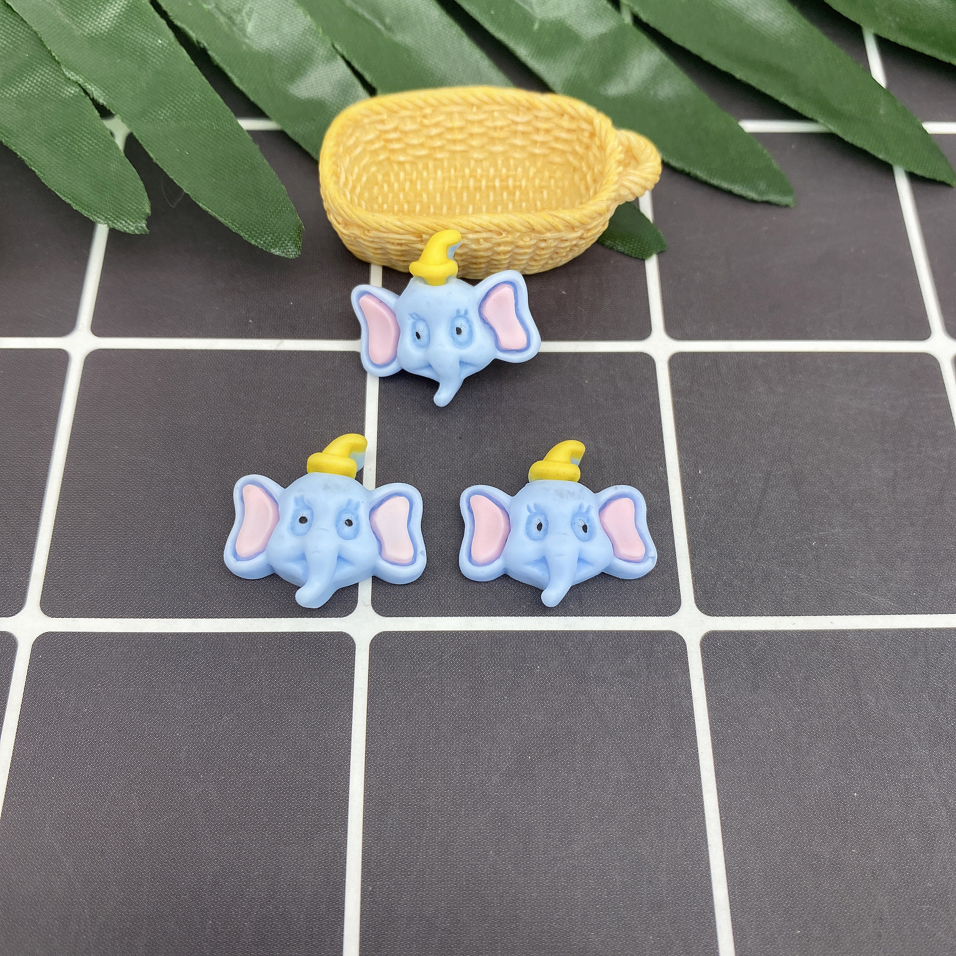 树脂配件饰品帽子贴片史莱姆内放DIY日韩风哑光笑脸厂家直销详情68