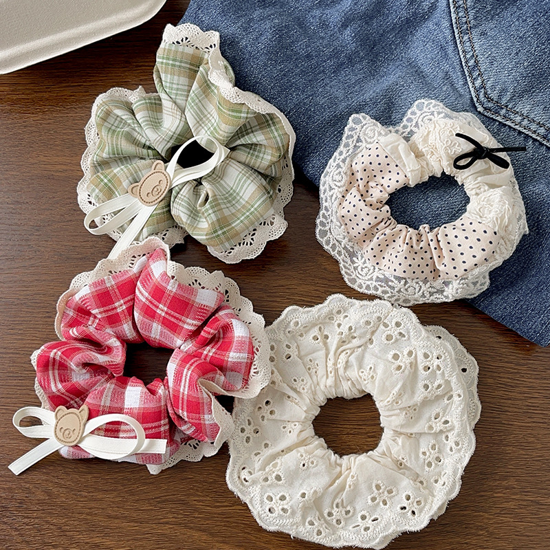 Spring and Summer hair band Collection: Cute trendy hair bands, feminine lace trim hair accessories, sweet and fresh large intestine hair bands pic 18