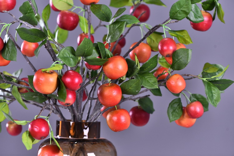 Wholesale of artificial apple branches, multi-leaf home decoration fruit branches, new Chinese-style New Year decoration berries from the manufacturer pic 15