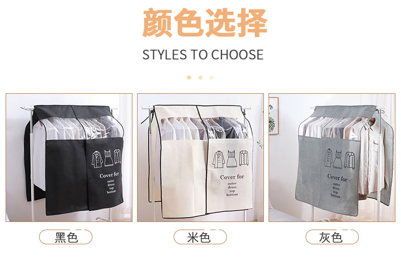 Household three-dimensional clothing, suits, wedding dresses, transparent dust covers, hanging bags, coat protective covers, cloths, wardrobes pic 7