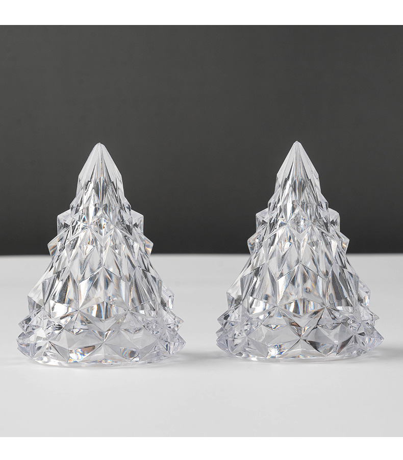 Wholesale Christmas decorations, diamond and crystal ambient lights, restaurant ornaments, acrylic led Christmas trees and night lights pic 8
