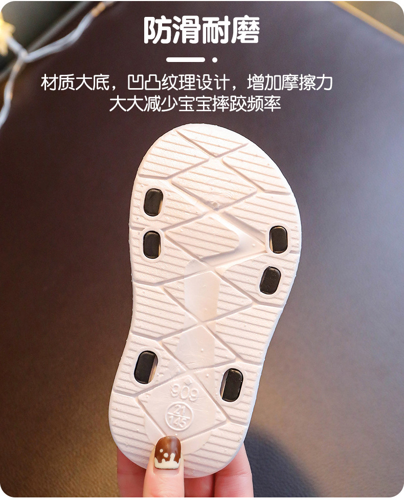 女童凉鞋夏2024新款软底防滑时尚中大童公主儿童小童女孩沙滩童鞋详情6