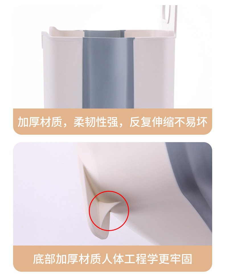 北欧壁挂脏衣篮 家用折叠洗衣篮 玩具娃娃收纳桶杂物收纳筐脏衣篓详情21