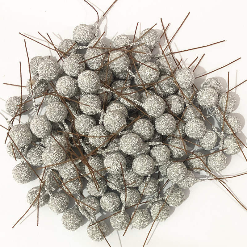 12 Single-head glass bead fruit simulation pomegranate foam frost-falling simulation bayberry bead Christmas material manufacturer pic 2