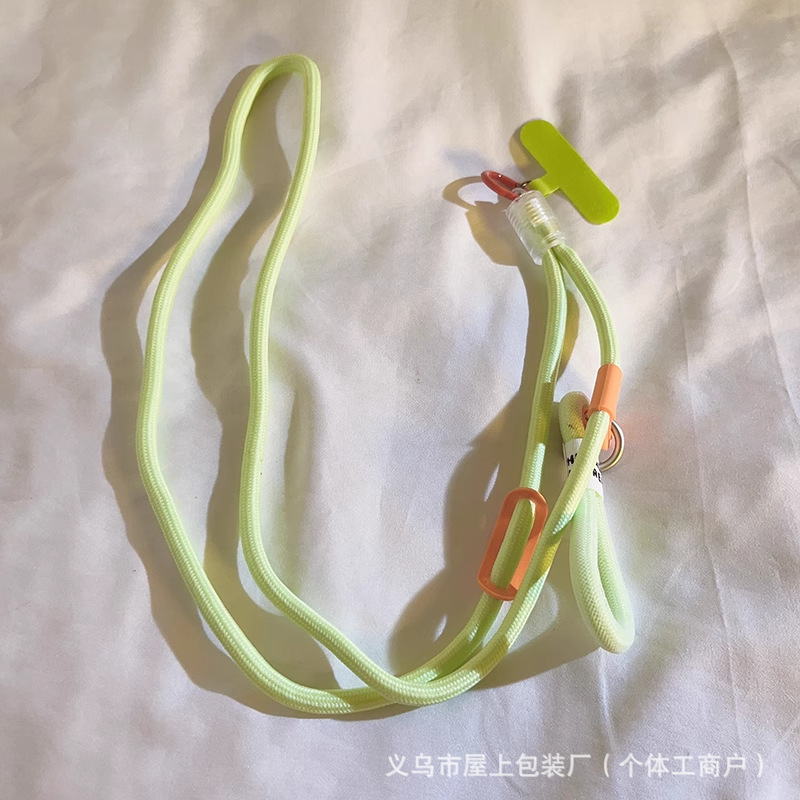 整套精致编织手机卡套挂绳 斜挎可背彩色车绳子 带子挂链挂件防丢详情7