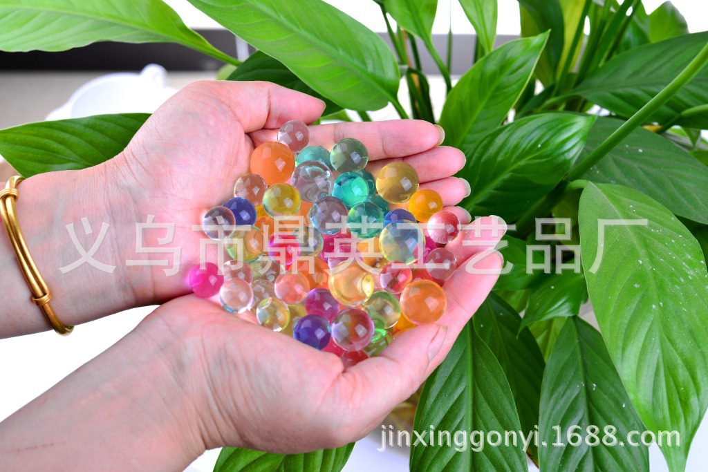 鼎浩 WATER BEADS DIY 24个一盒 新品文创专供 茶壶泡水大珠 吸水珠 底部可拆卸 带陀螺 泡大详情21