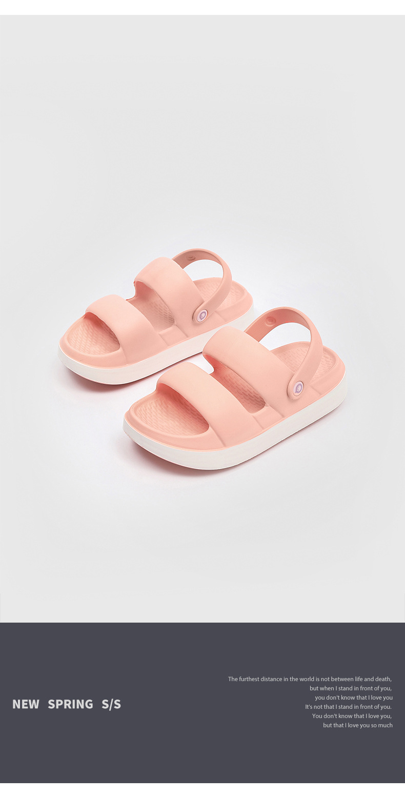 厚底凉鞋女4.0踩屎感露趾透气沙滩鞋夏季户外防滑增高凉拖花园鞋详情6