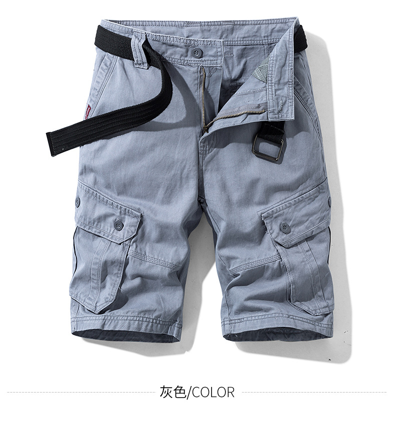 夏季短裤男装批发日系工装短裤男式休闲五分裤潮牌直筒多袋短裤男详情15