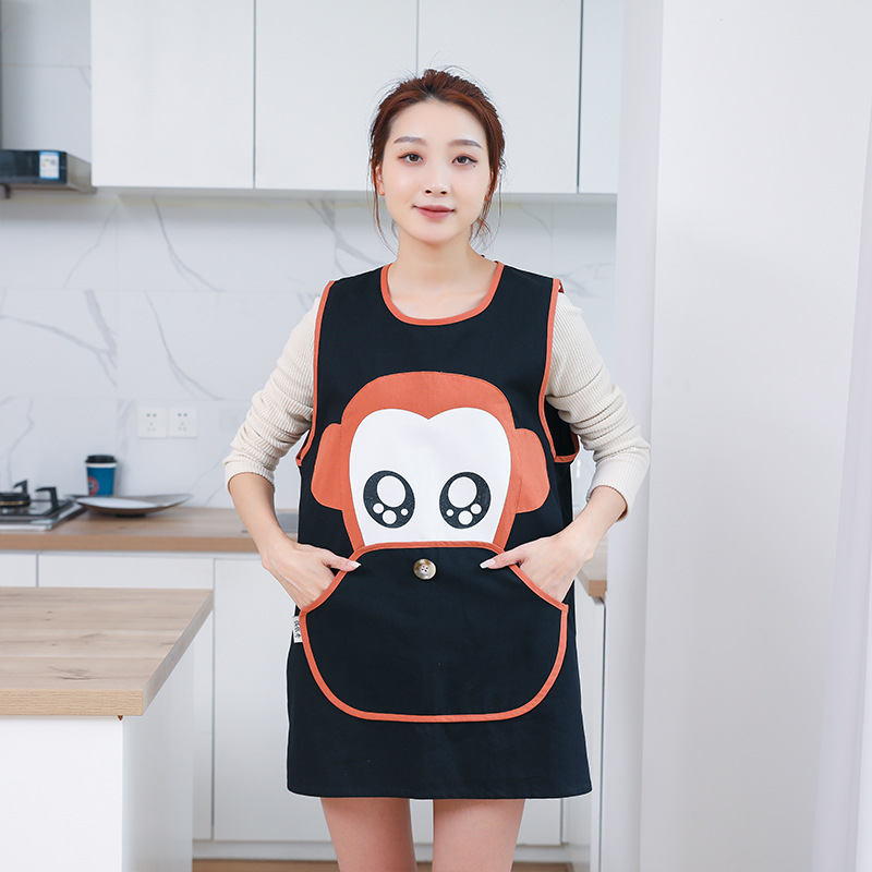 袖套大量批发卡通小熊刺绣棉袖套家务服务员防油污袖套亚马逊货源详情4