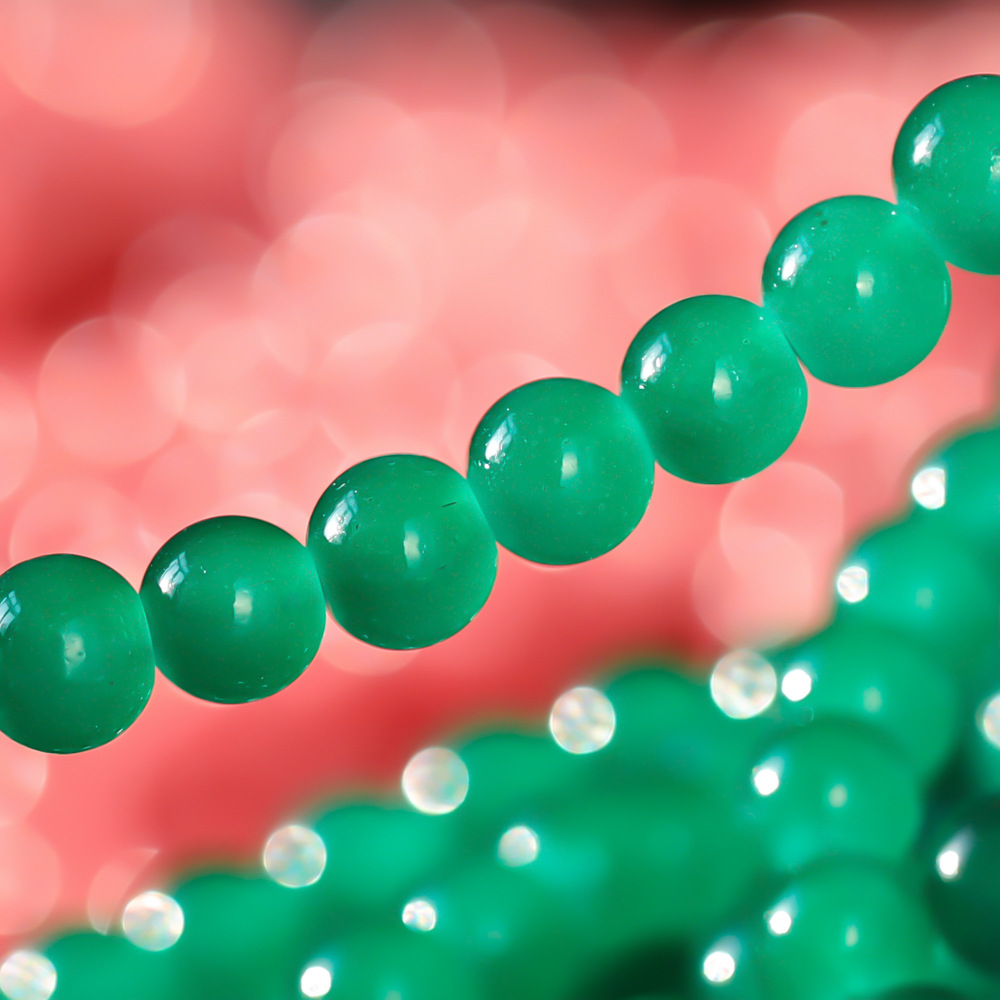 10mm imitation jade glass beads, round beads, loose beads, diy bracelet material accessories, glass beads, imitation agate beads, string beads, matching beads pic 23
