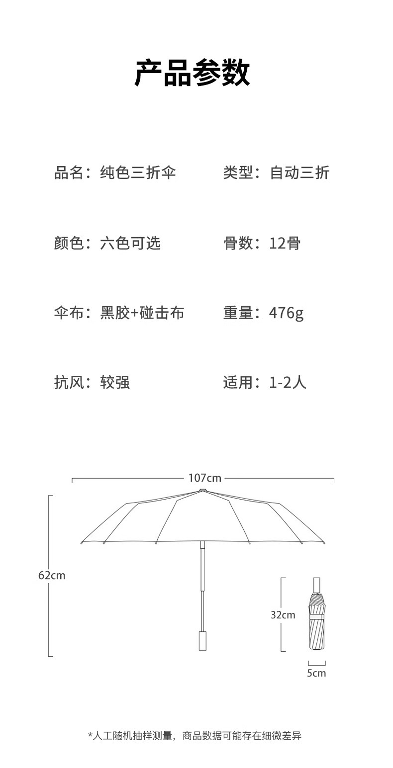 Customized all-weather folding automatic umbrellas, double large windproof umbrellas wholesale, black rubber sun protection and sunshade all-weather umbrellas pic 23