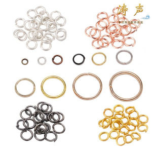 爆品跳环连接环开口圈手工diy材料饰品配件彩色铁圈平口厂家批发详情12