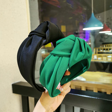 韩版新品发饰撞色百搭高级感编织发箍高颅顶麻花辫子头箍发窟配饰详情2