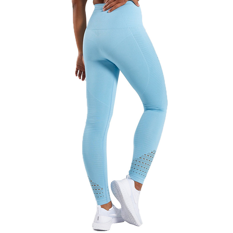 In-stock shark, popular seamless knitted peach-buttock yoga pants, fitness pants, and sexy peach-buttock leggings in Europe and America pic 4