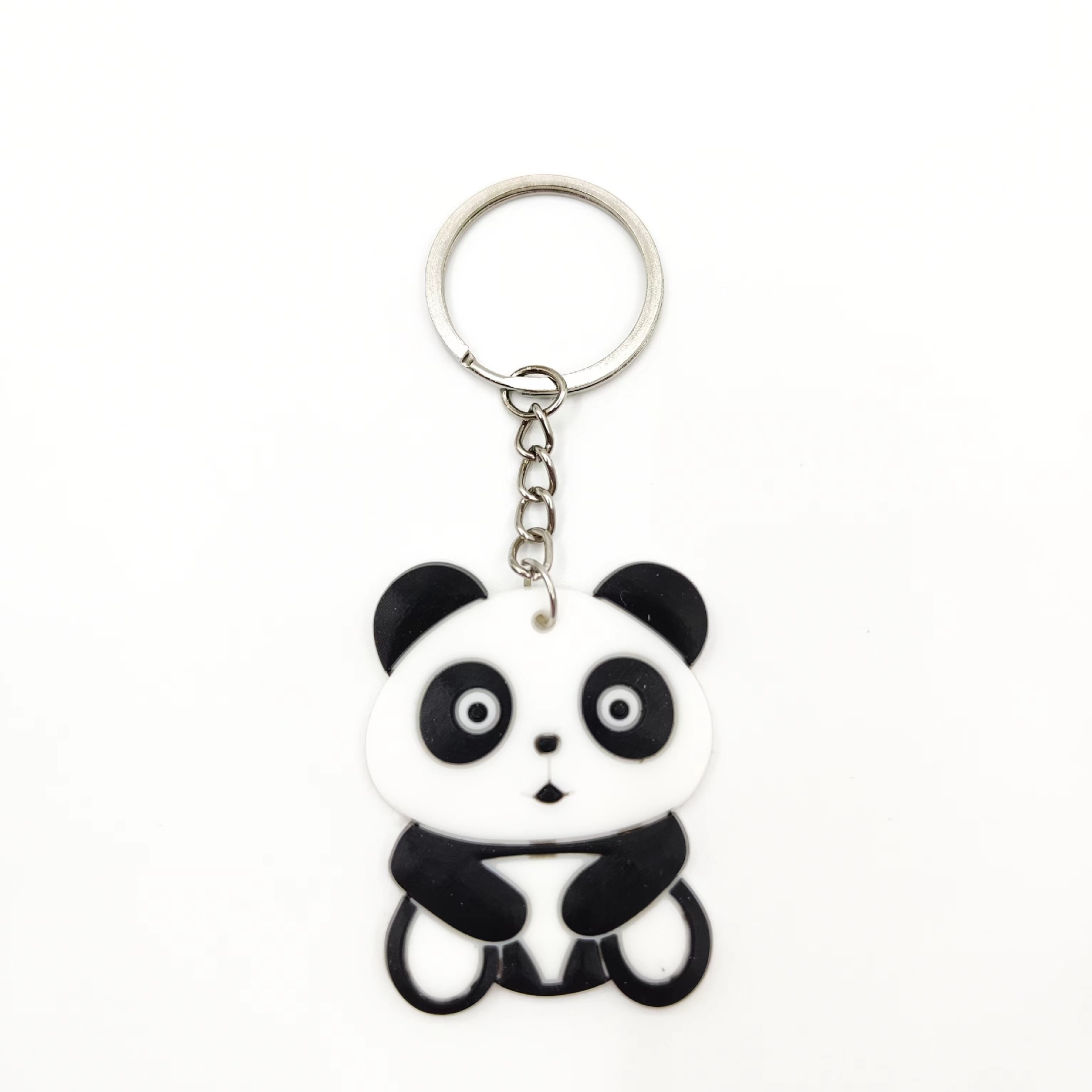 PVC熊猫钥匙扣可爱卡通中国风儿童钥匙圈车挂件配饰小礼品批发详情5