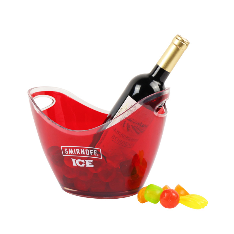 Factory processing and customization of thickened square hand-held ice cube buckets for bar use, with 1.7L small ice cube buckets in stock for foreign trade pic 27
