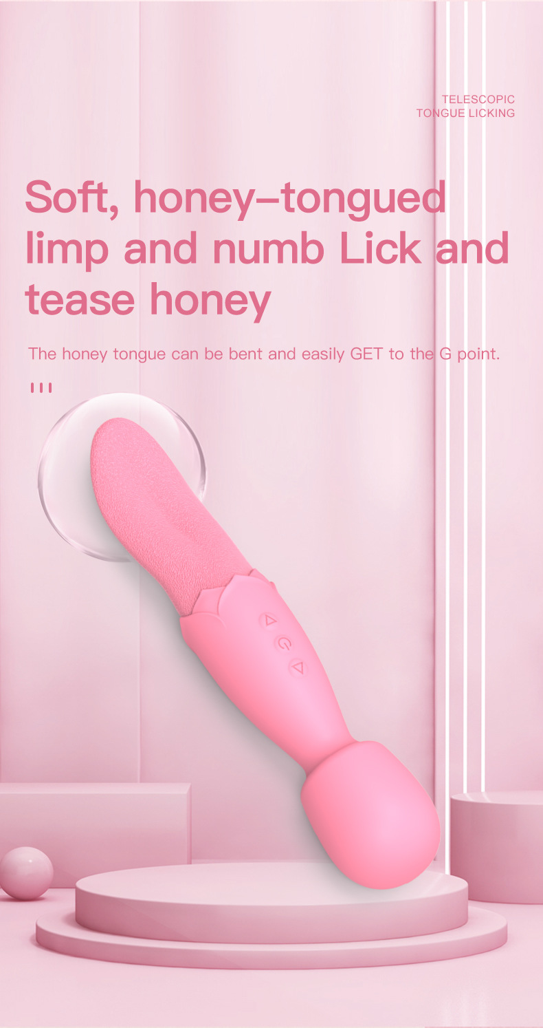 成人情趣性用品双头AV棒舌舔震动按摩器女用自慰器具详情9