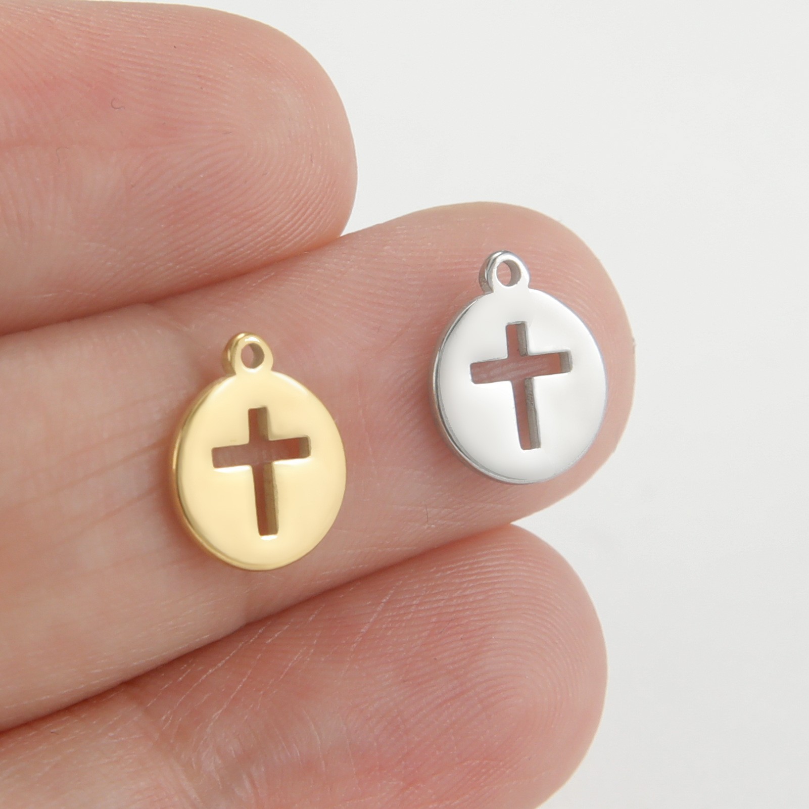 Stainless steel jewelry making, planet crowns, star small ornaments, pendants, bracelets, necklaces, DIY accessories, wholesale in stock pic 9