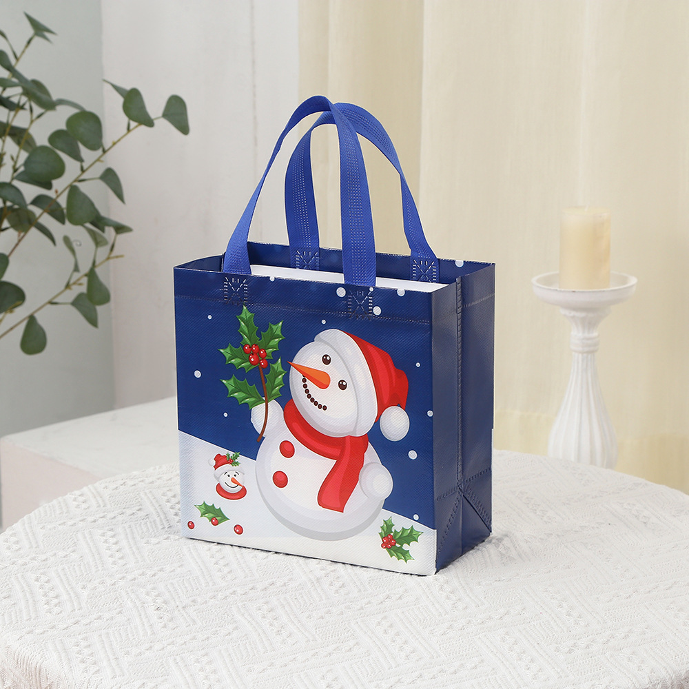 Birthday gift storage bag, non-woven fabric, Christmas handbag, foldable gift storage, shopping bag, waterproof bag. pic 5
