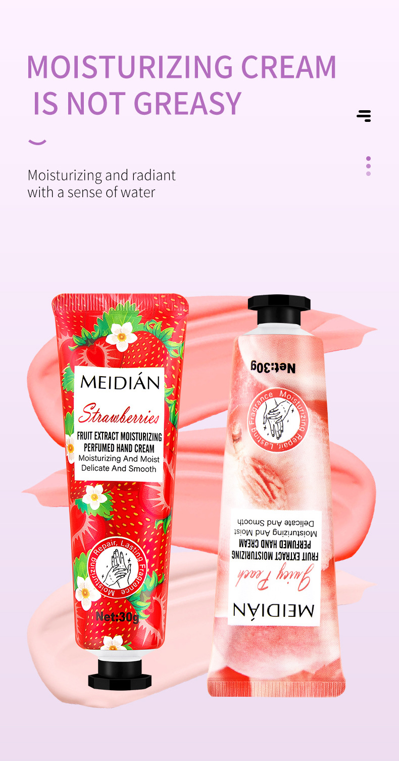 [versión en inglés de comercio exterior especial] crema de mano perfumada de frutas 5 bolsas conjunto de crema de mano al por mayor pic 7