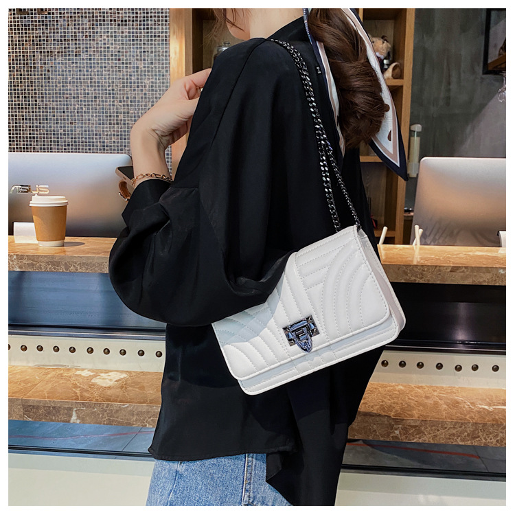 复古小方包2021年新款链条包极简风翻盖斜挎单肩小包包批发包包详情6