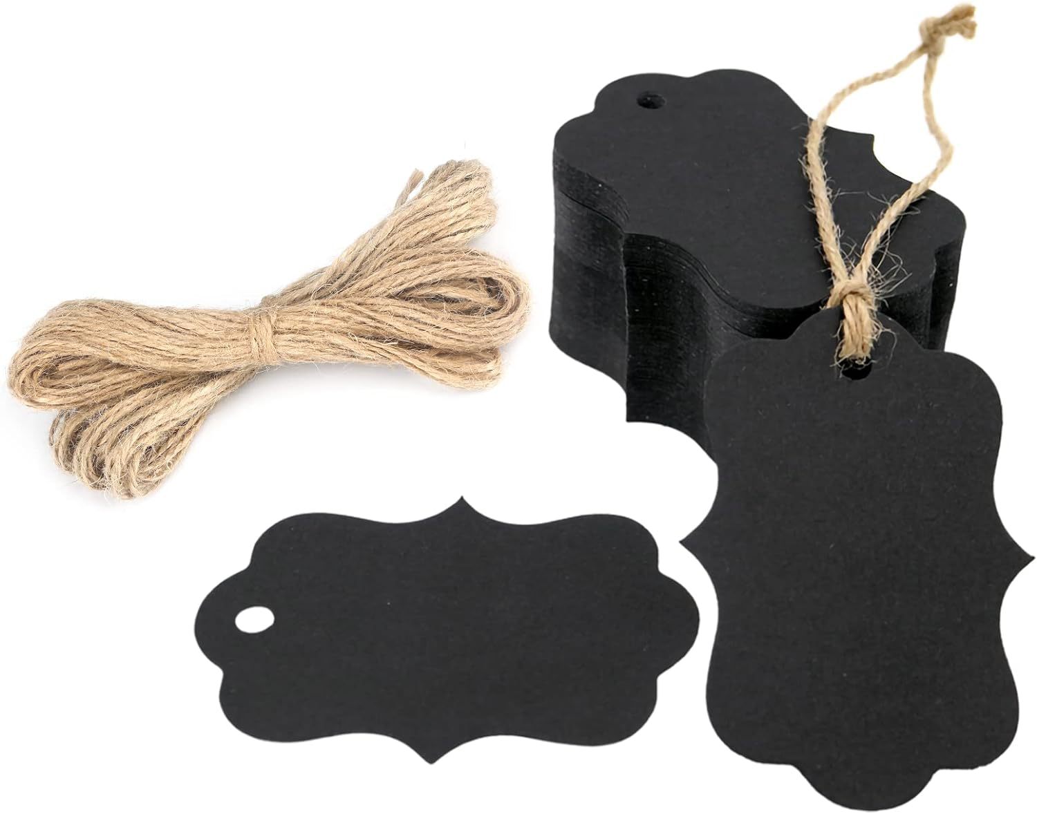 牛皮纸吊牌麻绳空白纸商标吊牌服装标签跨境零食标签婚礼礼品标签详情17