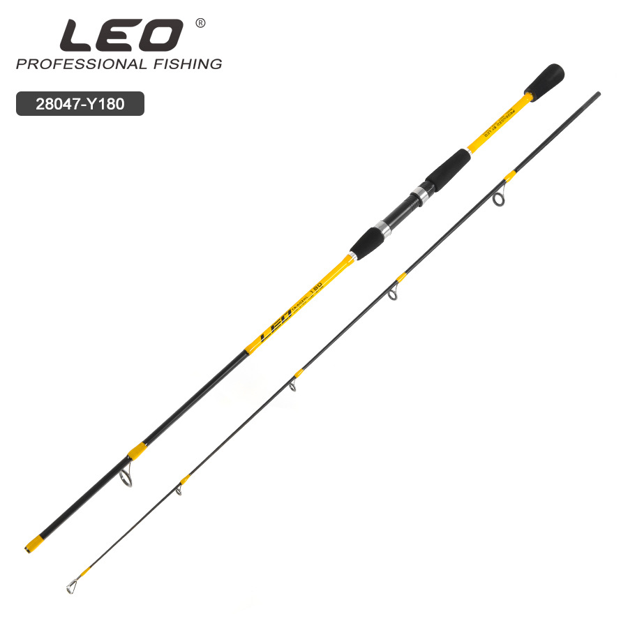 28047 LEO乐欧【黄色玻璃钢路亚竿】软调出口跨境路亚海竿渔具详情5