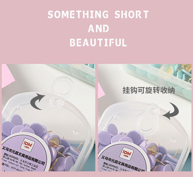 Fresh and cute long-tail clip, macaron-colored dovetail clip, 19mm, cute binding, student stationery iron clip set wholesale pic 9