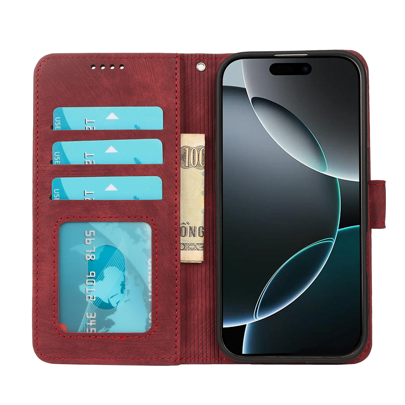 适用于苹果iPhone16 Plus/16 Pro风云再现相框款小圆扣翻盖手机壳详情16