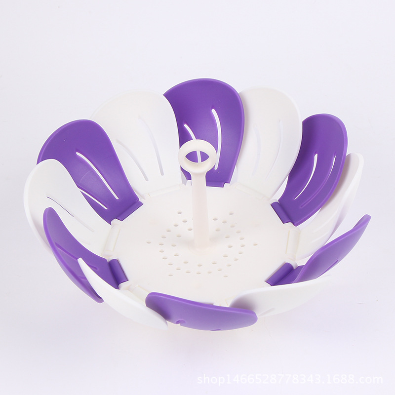 2018 Fashionable and creative stretchable and foldable fruit platter with box, portable plastic fruit platter manufacturer supply pic 9