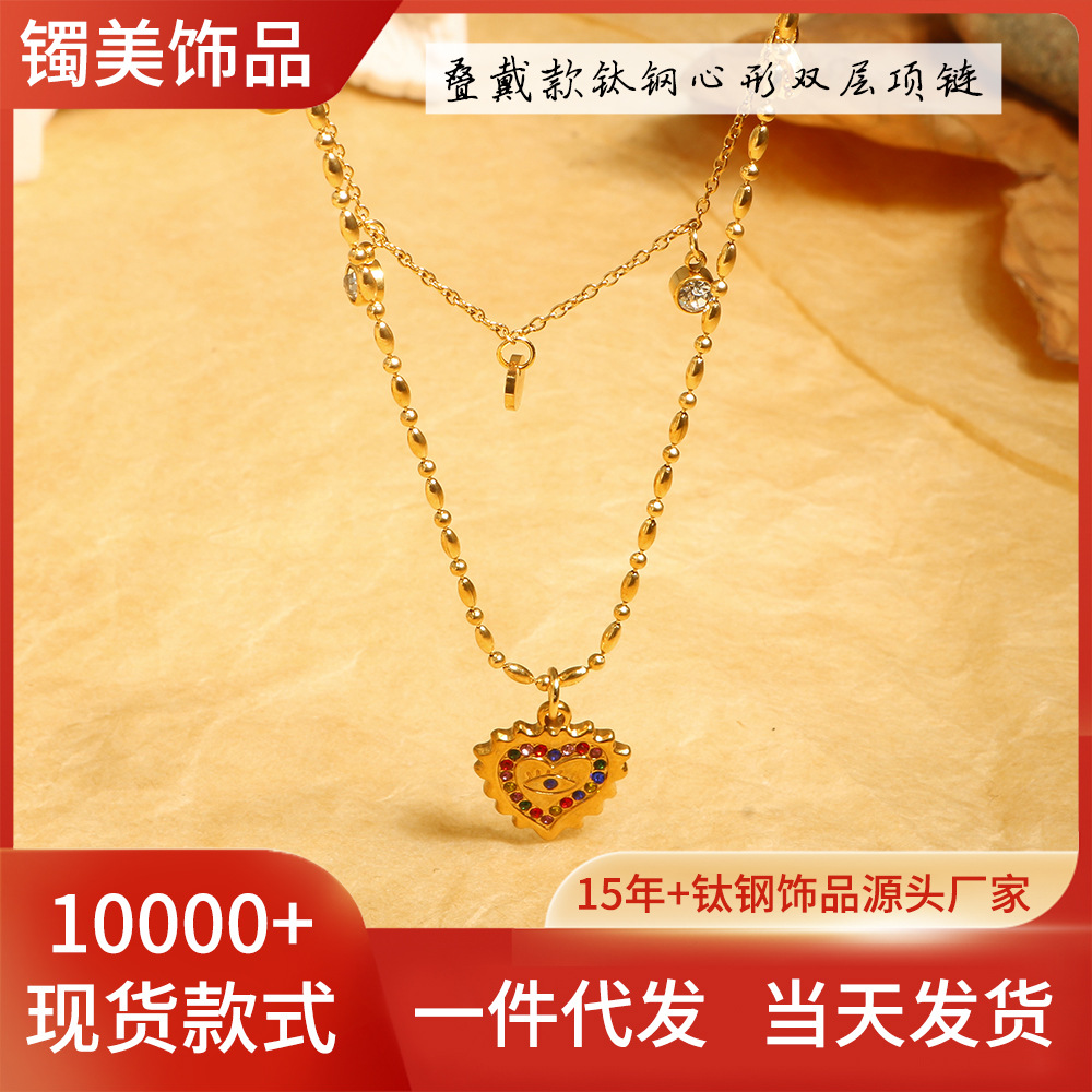 欧美跨境ins恶魔之眼网红卡家钛钢手镯女简约时尚气质18K金手环详情5