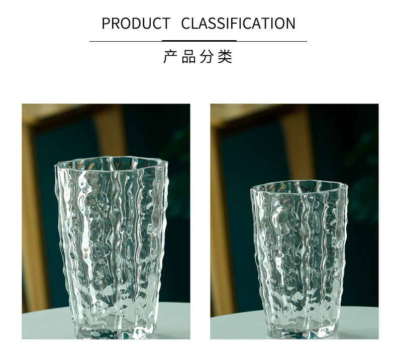 宇行玻璃北欧彩色玻璃花瓶客厅百合花玫瑰水养水培花插餐桌装饰摆件水晶花瓶详情7