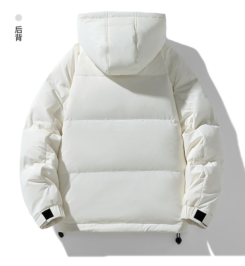 2023年冬季白鸭绒新品高品质羽绒服男韩版宽松短款外套男女同款详情16