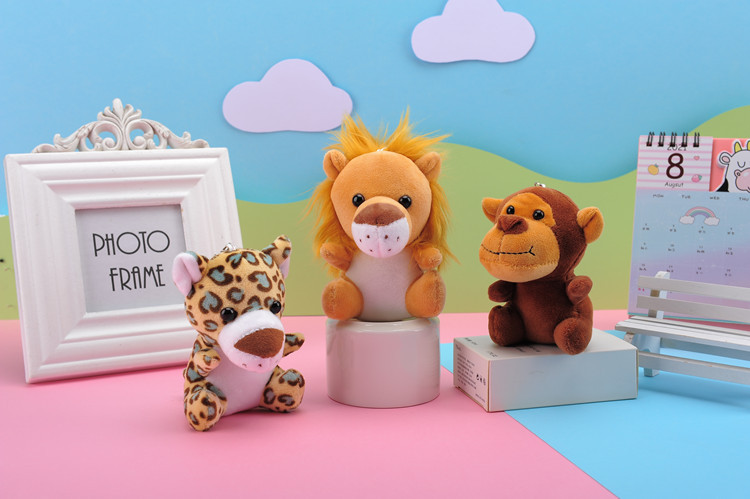 Wholesale of new cross-border animal plush toys, dolls, small pendants, clothing, bags and accessories for elephants, lions and tigers pic 5