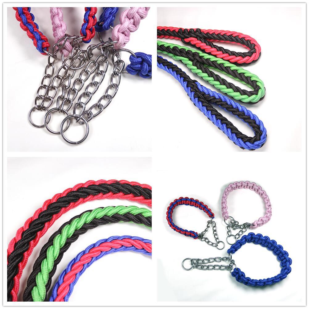 Pet leash collar, large and medium-sized dog eight-strand leash, dog braided leash, dog leash pic 2